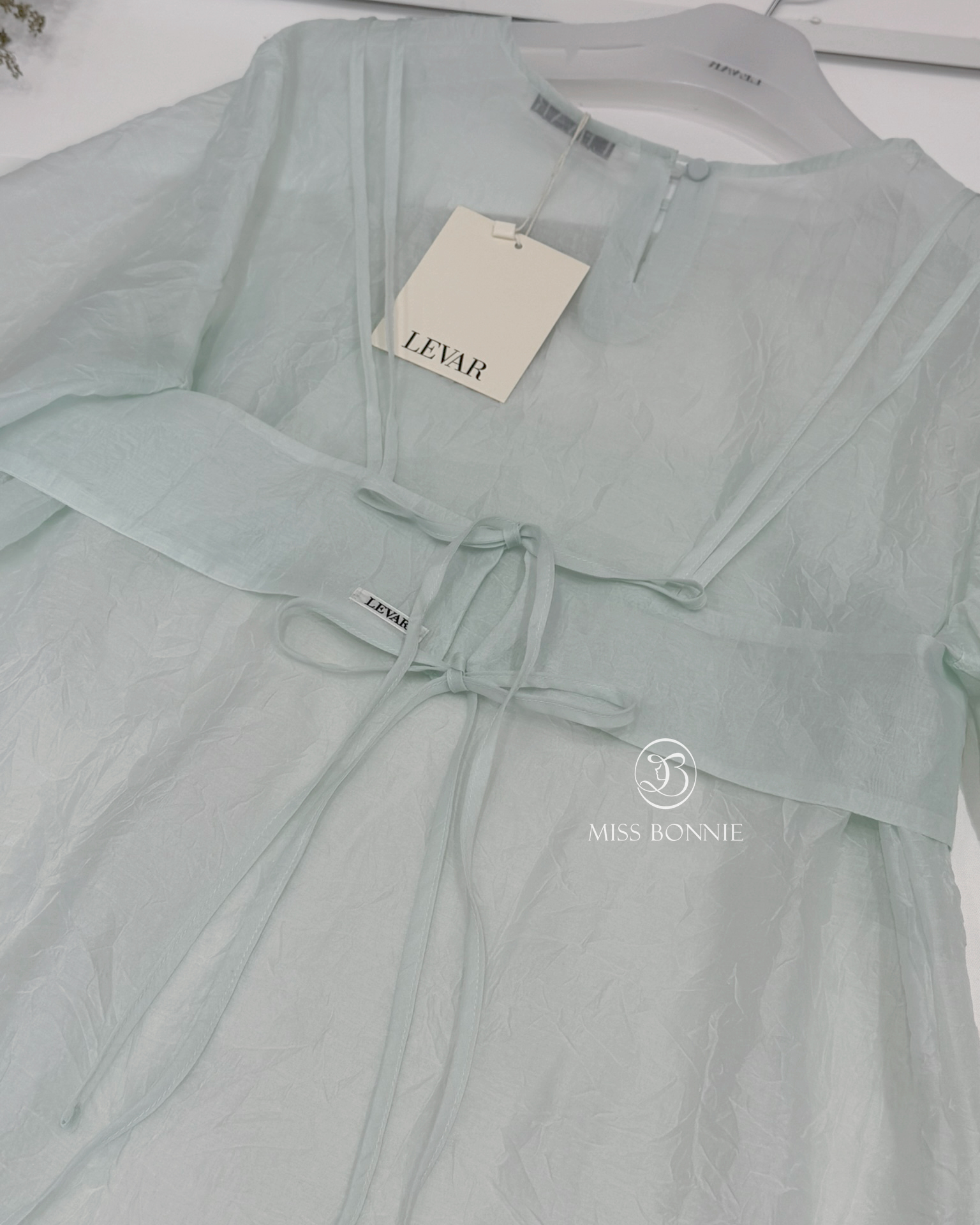 LEVAR透視兩件式上衣