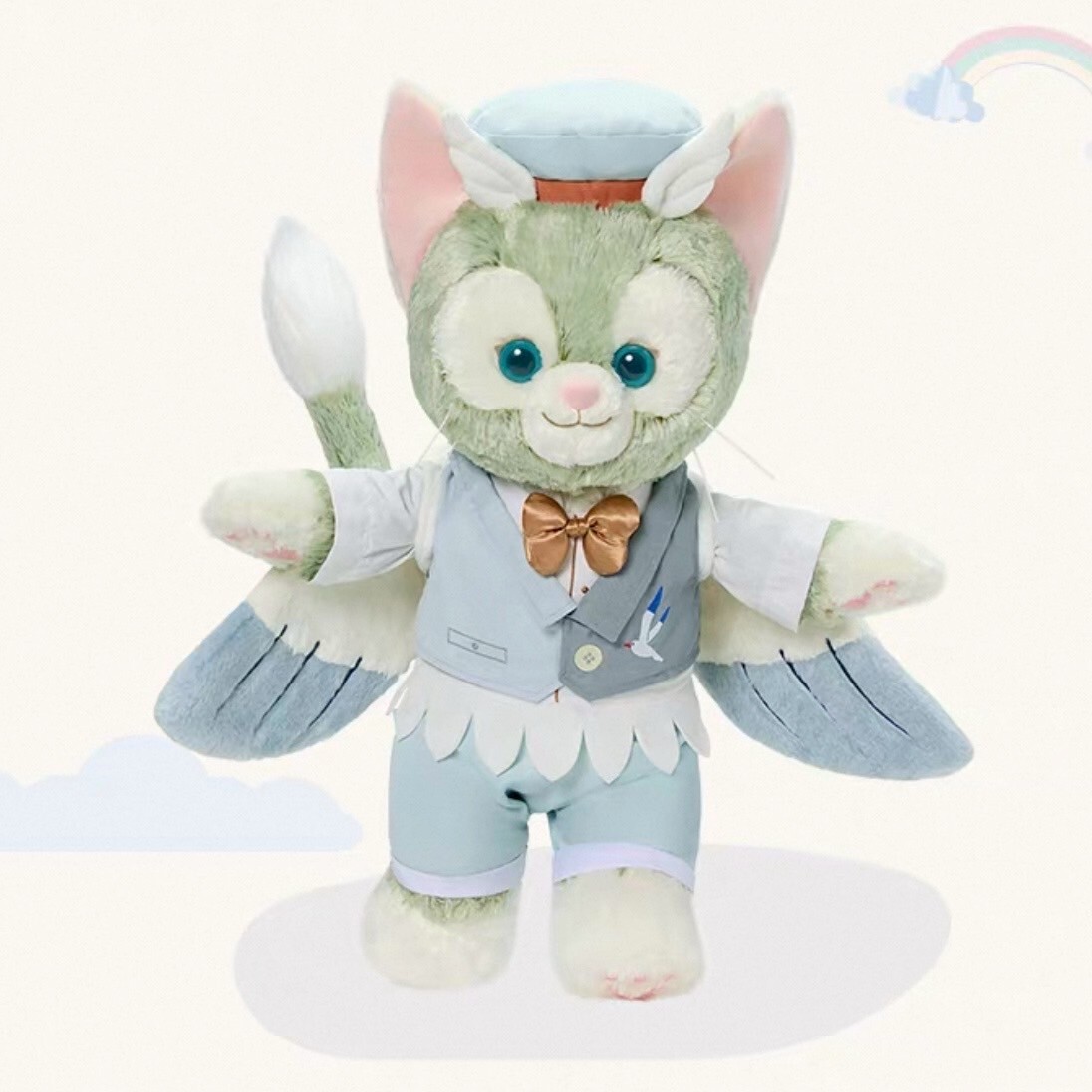 2025 夏日派對 達菲 Duffy 與好友們 傑拉托尼 畫家貓 Gelatoni M號 娃娃 玩偶 -上海迪士尼樂園