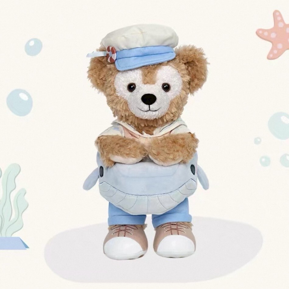 2025 夏日派對 達菲 Duffy 與好友們 達菲 Duffy SS號 娃娃 玩偶 -上海迪士尼樂園