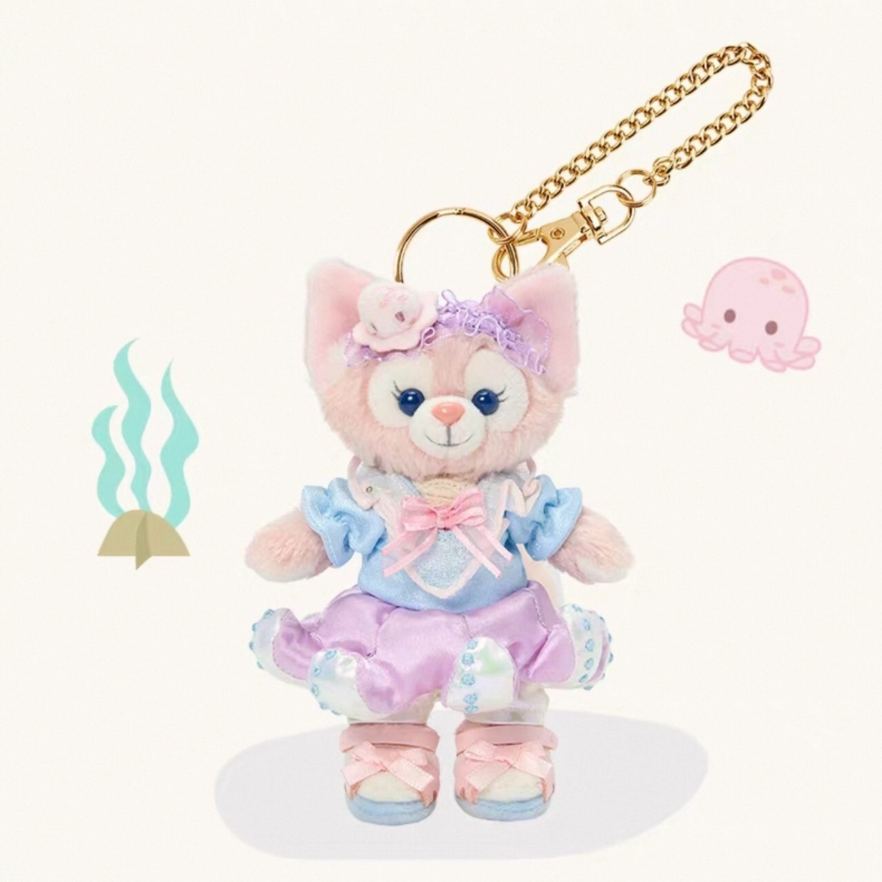 2025 夏日派對 達菲 Duffy 與好友們 玲娜貝兒 Lina bell 鑰匙圈 吊飾 -上海迪士尼樂園