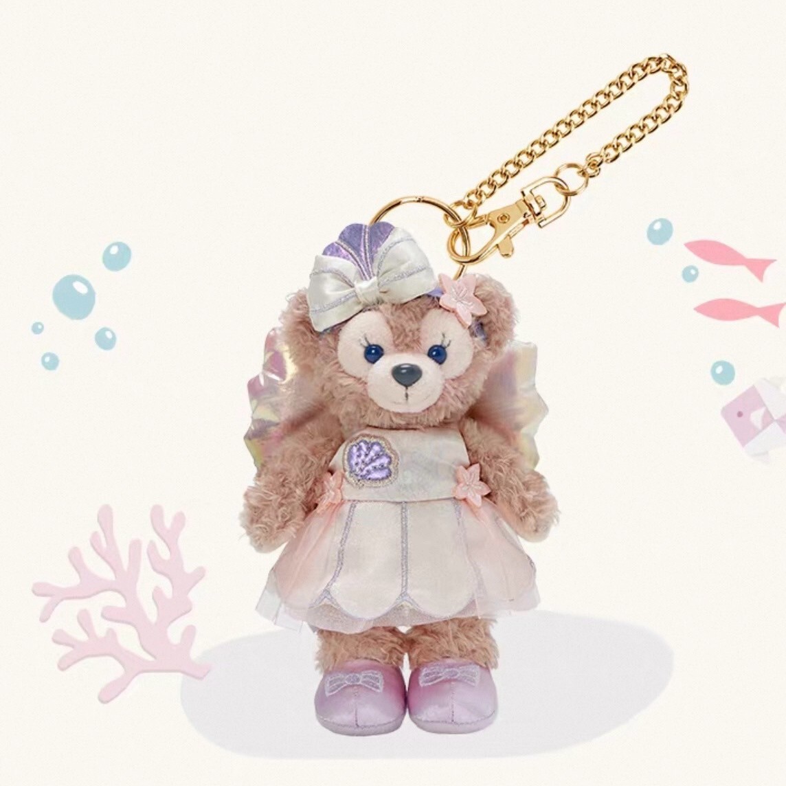 2025 夏日派對 達菲 Duffy 與好友們 雪莉玫 ShellieMay 鑰匙圈 吊飾 -上海迪士尼樂園