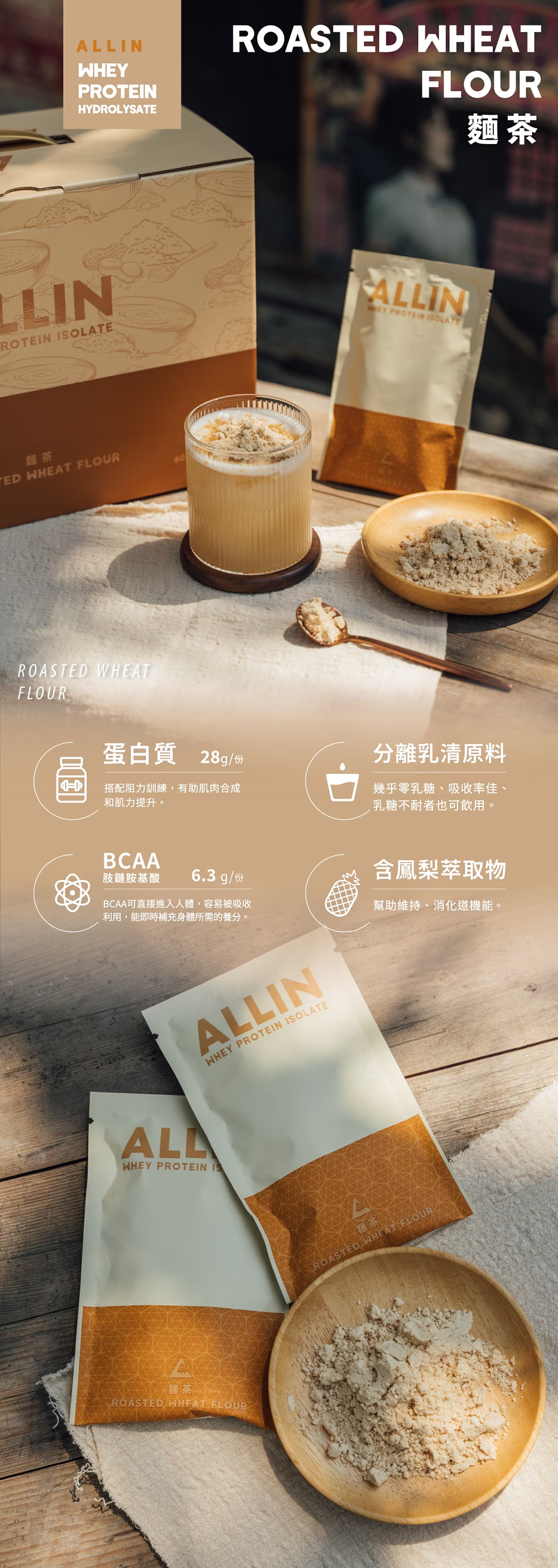 ALL IN乳清|分離乳清系列|麵茶