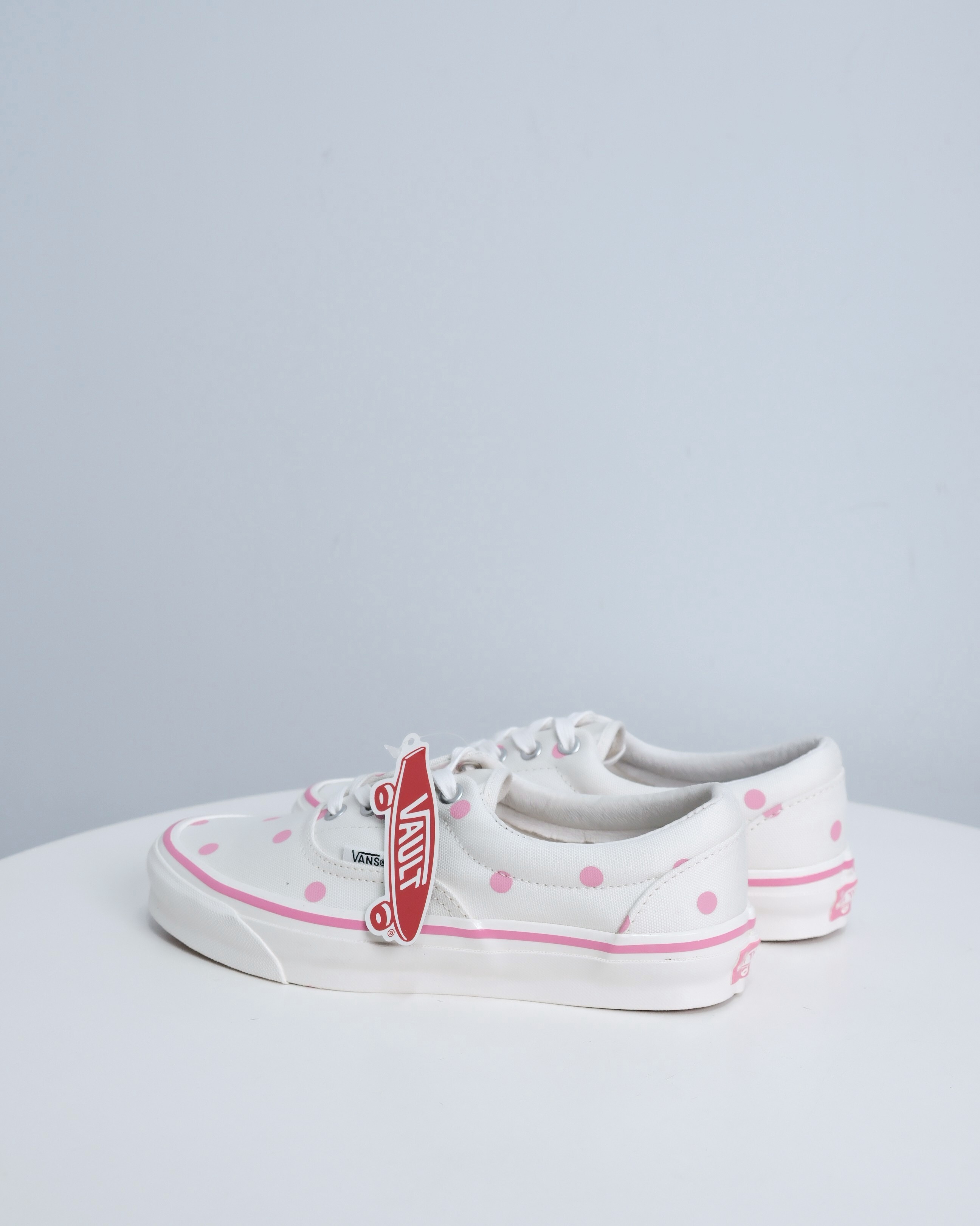 2021SS VANS COMME des GARCONS Girl Vault OG Era LX White Pink 白粉 點點 超限量 CDG 聯名 鞋子 休閒鞋 女鞋 現貨 VN0A4BVA2ZU