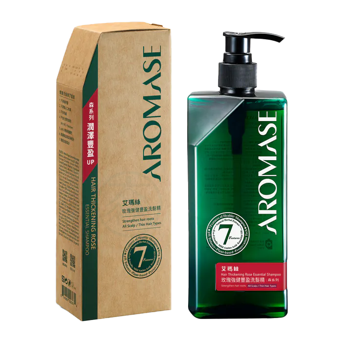 AROMASE艾瑪絲 玫瑰強健豐盈洗髮精-森系列 400ml