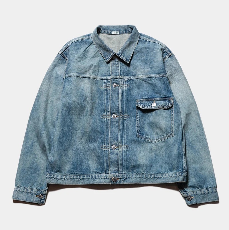 RE-STOCK: A.PRESSE 2025 S/S 1ST DENIM JACKET (25SAP-01-23H) - INDIGO PRE ORDER ITEM (預訂中)