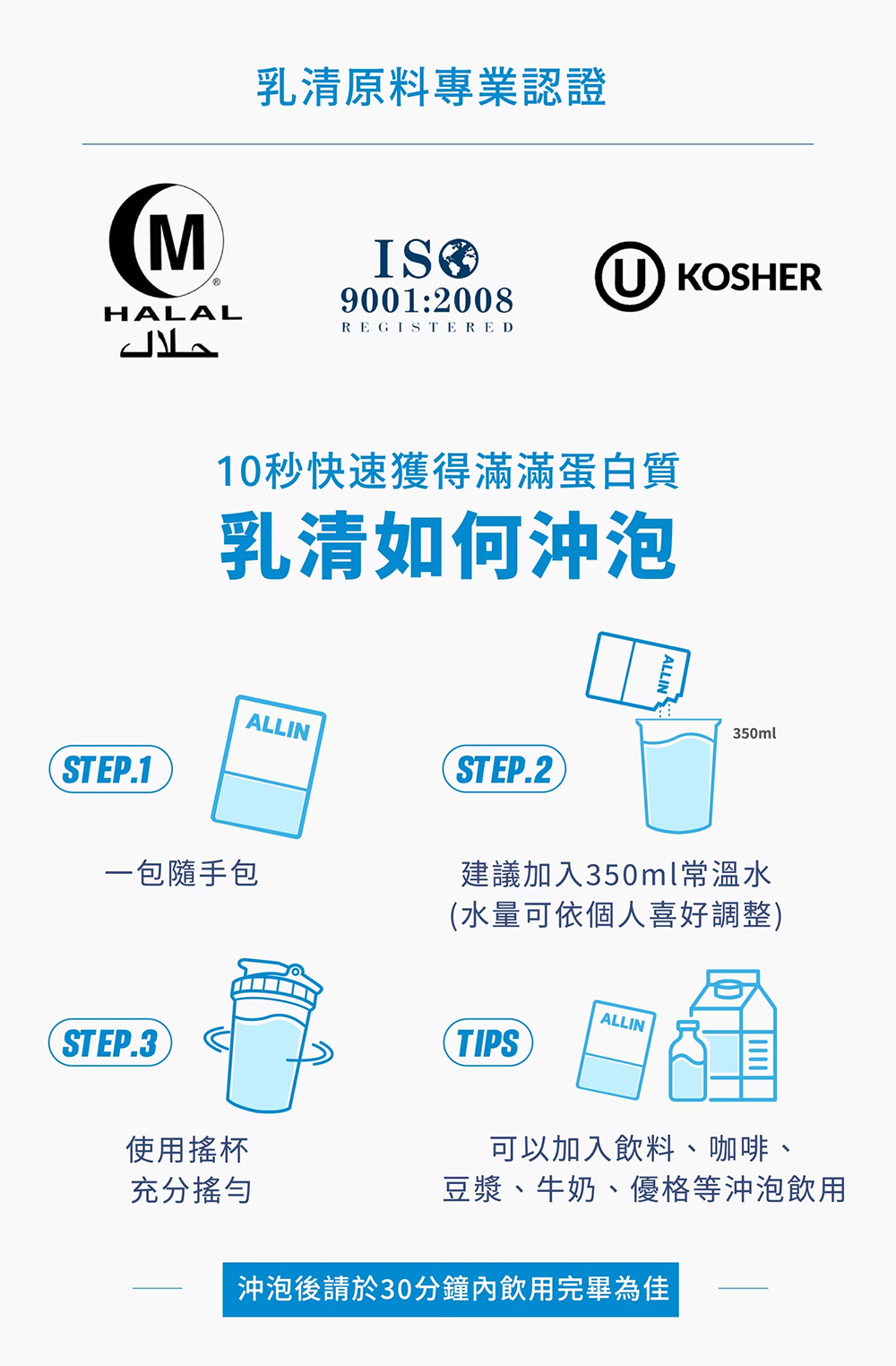 ALL IN乳清｜水解乳清系列｜堅果可可