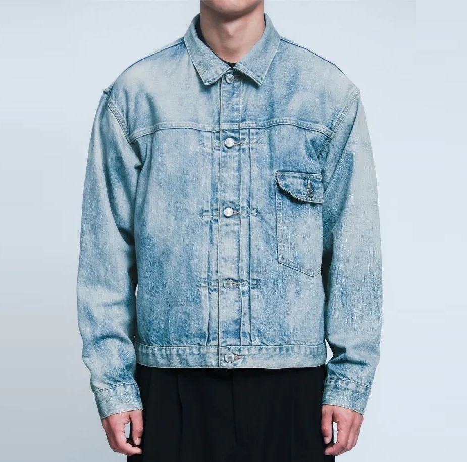 RE-STOCK: A.PRESSE 2025 S/S 1ST DENIM JACKET (25SAP-01-23H) - INDIGO PRE ORDER ITEM (預訂中)