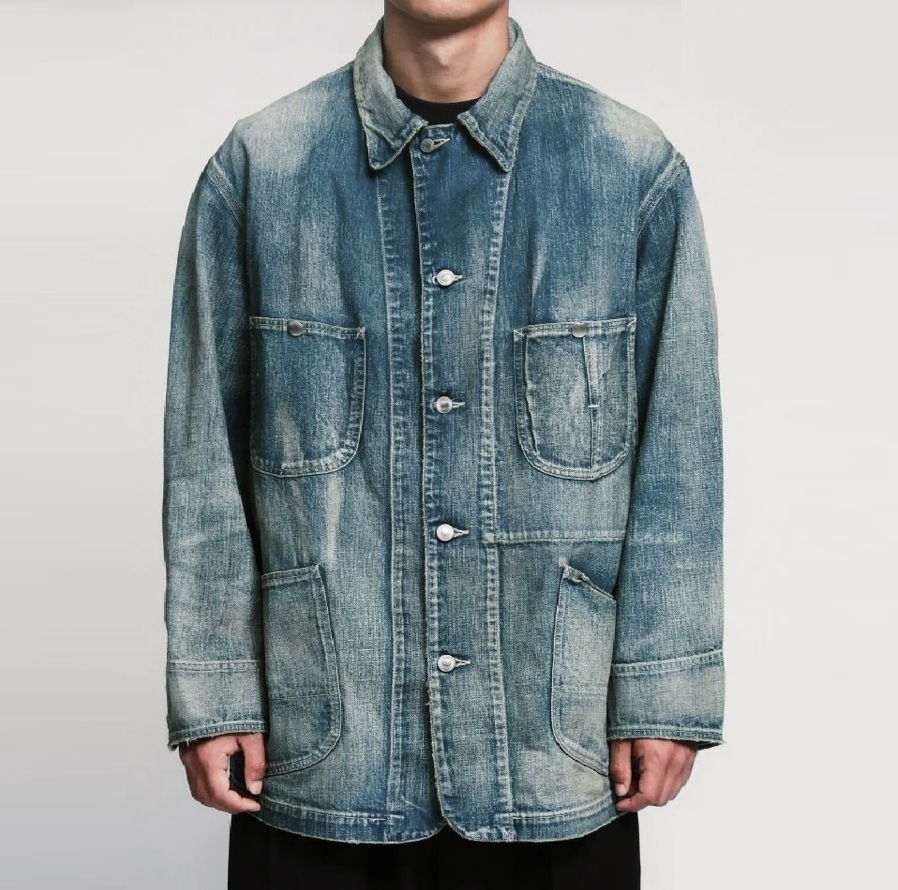 ON SALE: A.PRESSE 2025 S/S VINTAGE COVERALL JACKET (25SAP-01-22K) - SIZE 1 PRE ORDER ITEM (預訂中)