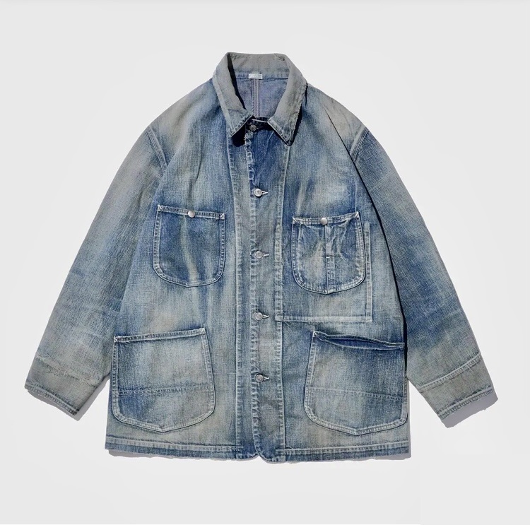 ON SALE: A.PRESSE 2025 S/S VINTAGE COVERALL JACKET (25SAP-01-22K) - SIZE 1 PRE ORDER ITEM (預訂中)