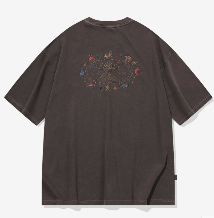 CPGN STUDIO / Cat pattern short T-shirt / brown   JUL25