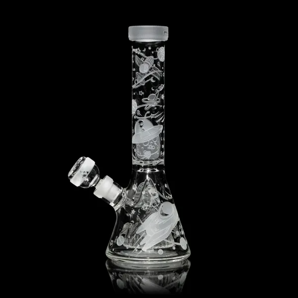 🇺🇸 Milkyway - Clear Space Odyssey in 3D Beaker Bong 玻璃水煙壺（28cm）