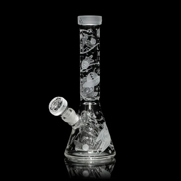 🇺🇸 Milkyway - Clear Space Odyssey in 3D Beaker Bong 玻璃水煙壺（28cm）
