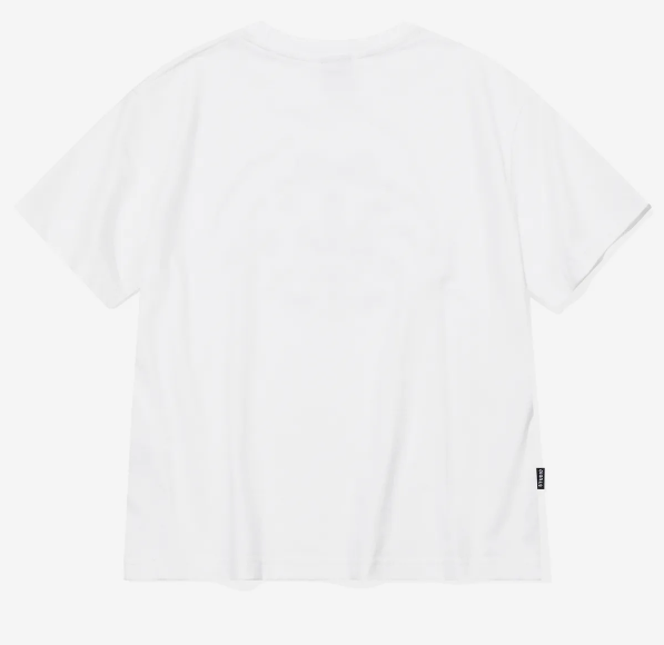 CPGN STUDIO / Circle Kitty Embroidered Cropped T-Shirt / White   JUL25