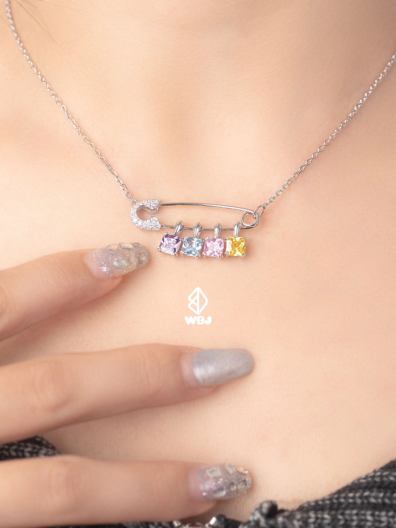 WBJ訂製珠寶  迴紋針鍊牌純銀項鍊