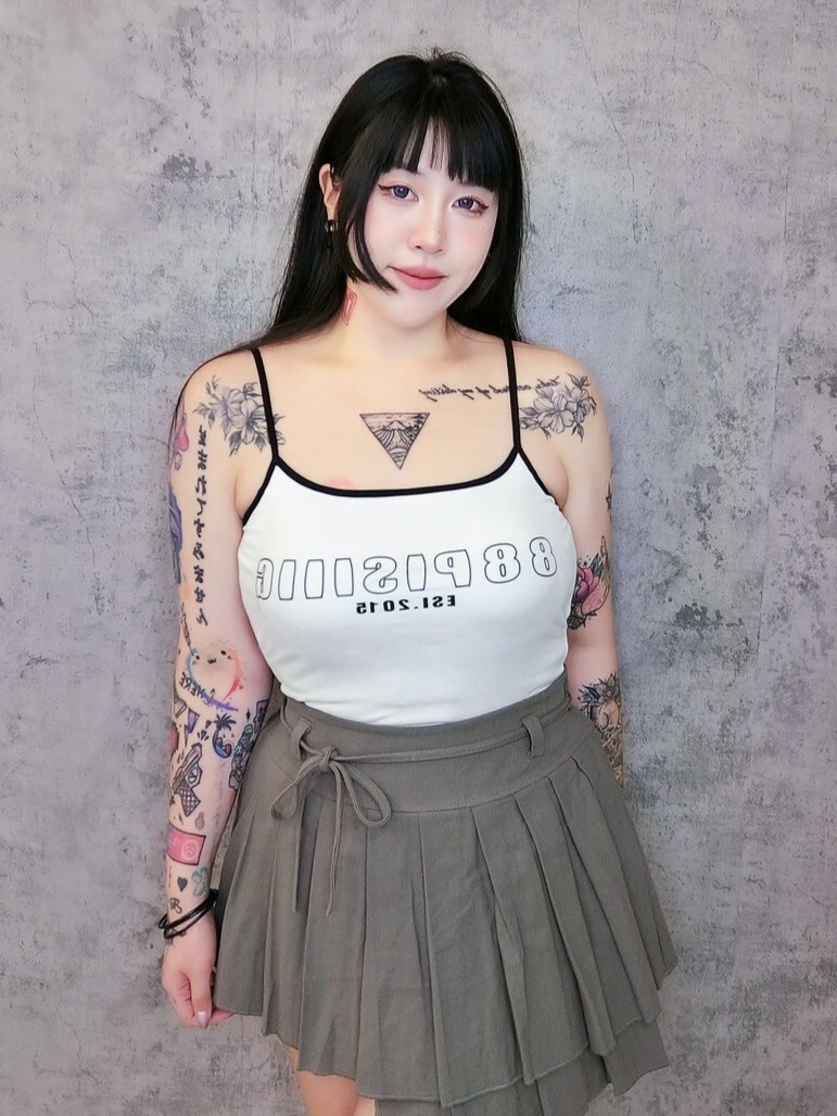 美式撞色帶杯小可愛