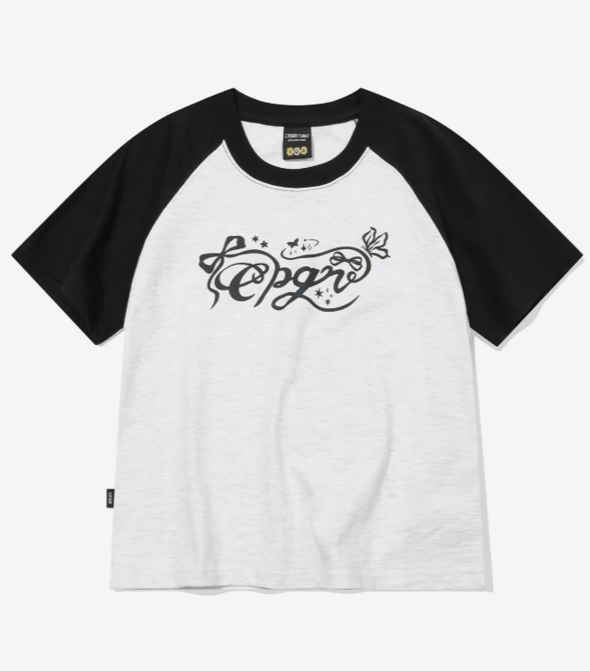 CPGN STUDIO / Ribbon Tail Cropped Reglan Short T-Shirt/ White   JUL25