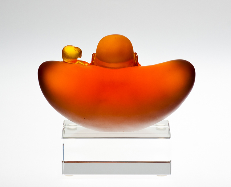 鹿港窯 居家開運琉璃-一定發財 擺飾