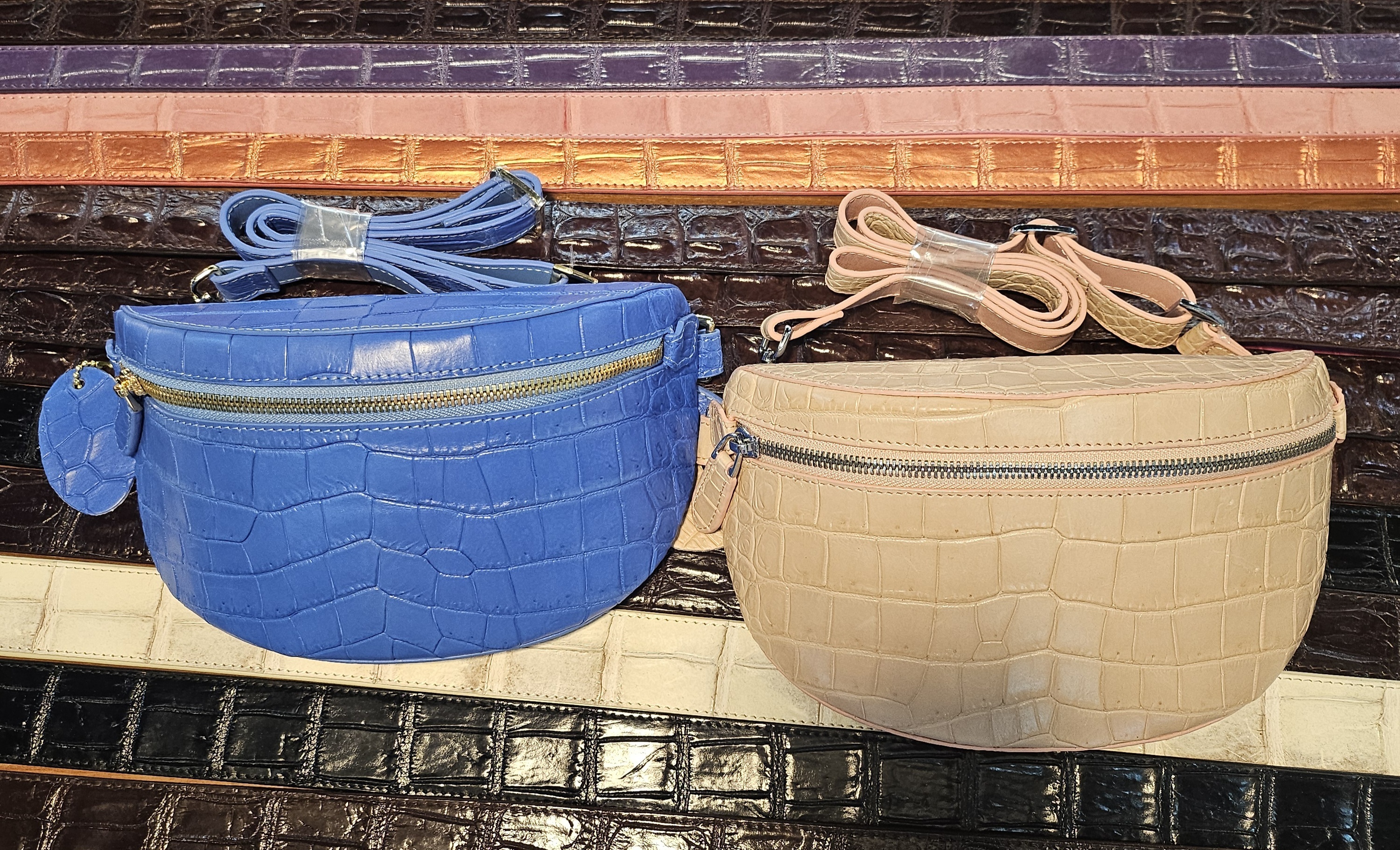 泰國 鱷魚皮腰包 (T7 T997)