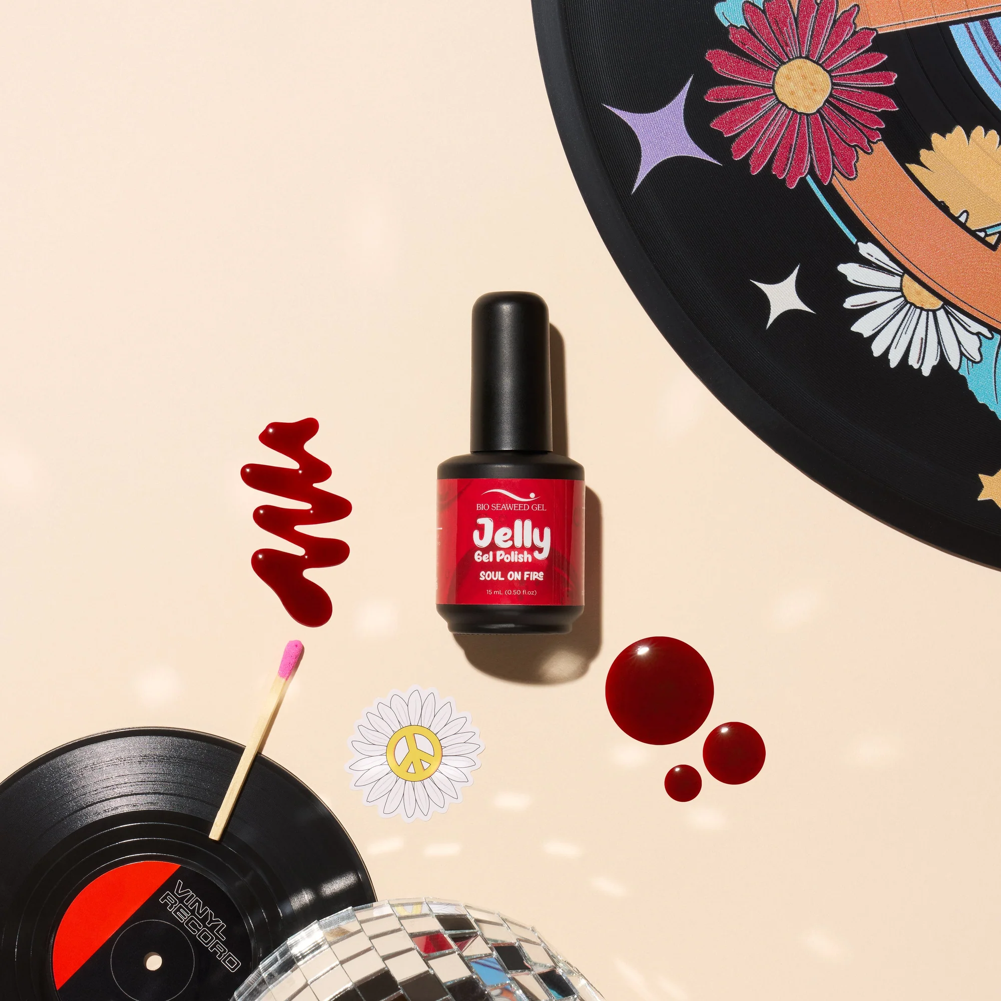 Bio Seaweed Gel J01 果凍啫喱 SOUL ON FIRE 天然無毒Gel甲油