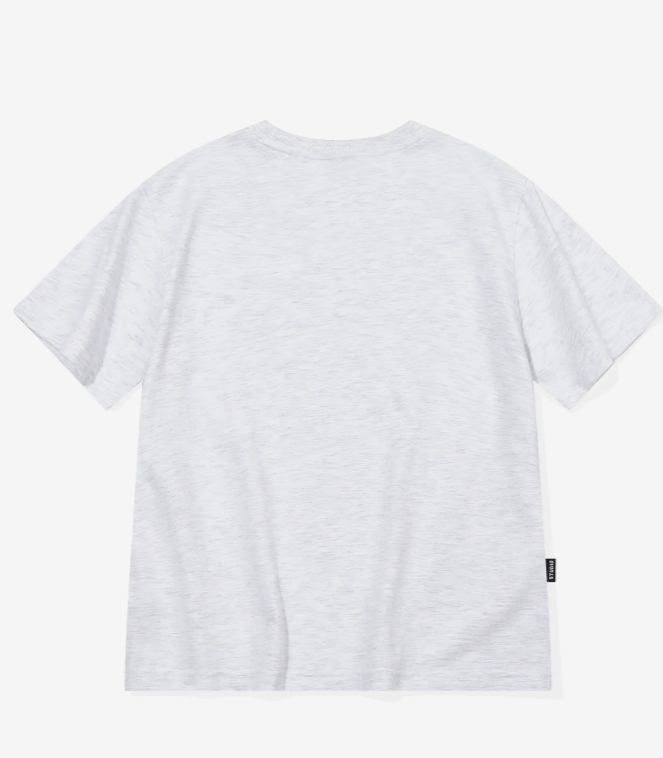 CPGN STUDIO / A-Roof Cat Cropped Short T-shirt /Tee Melange White/ JUL25