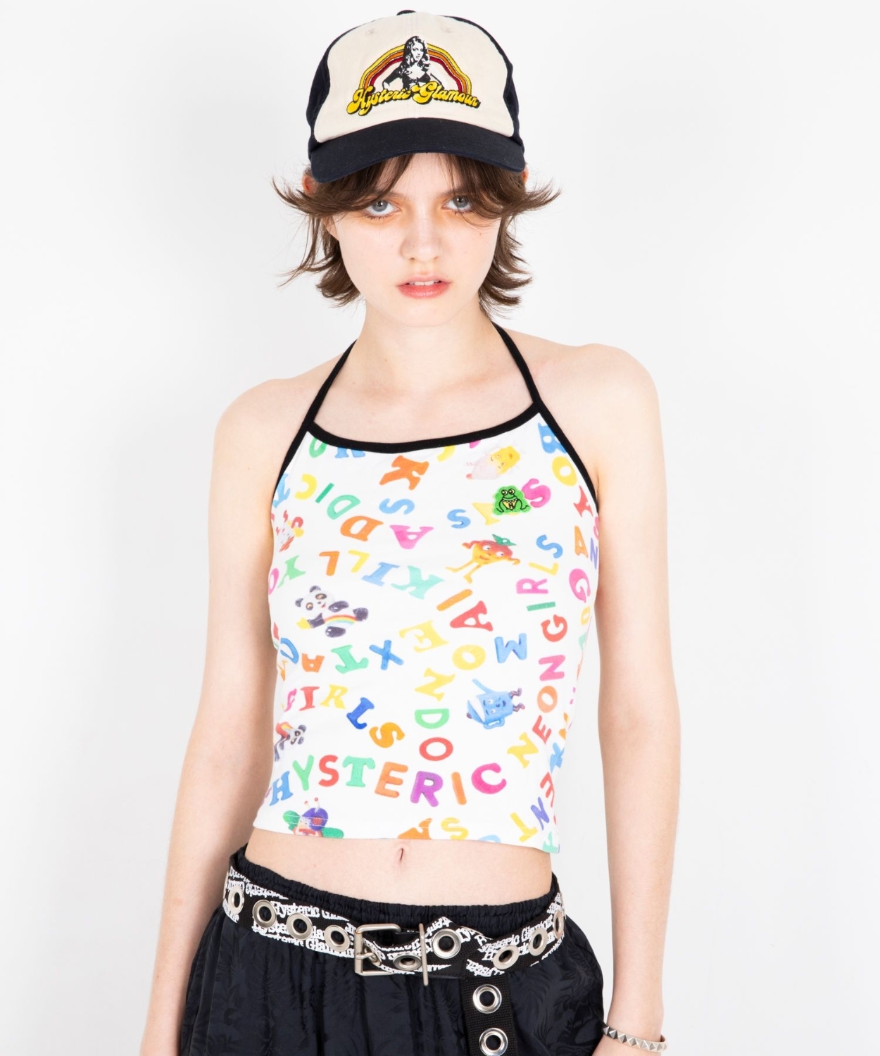 HYSTERIC GLAMOUR   - SNS ADDICTION pattern halter neck