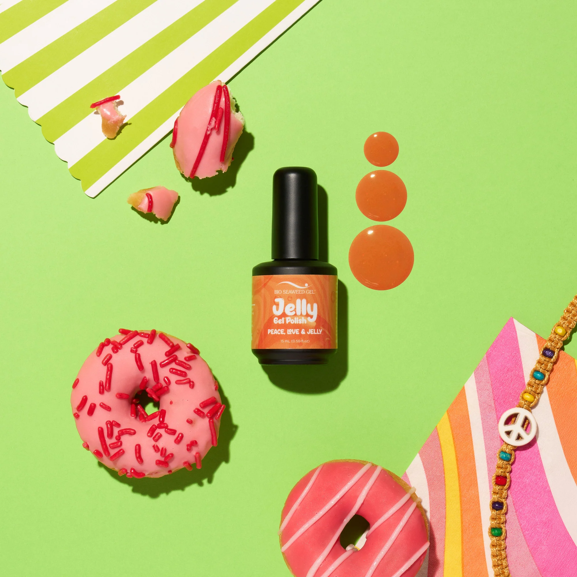 Bio Seaweed Gel J07 果凍啫喱 PEACE, LOVE & JELLY  天然無毒Gel甲油