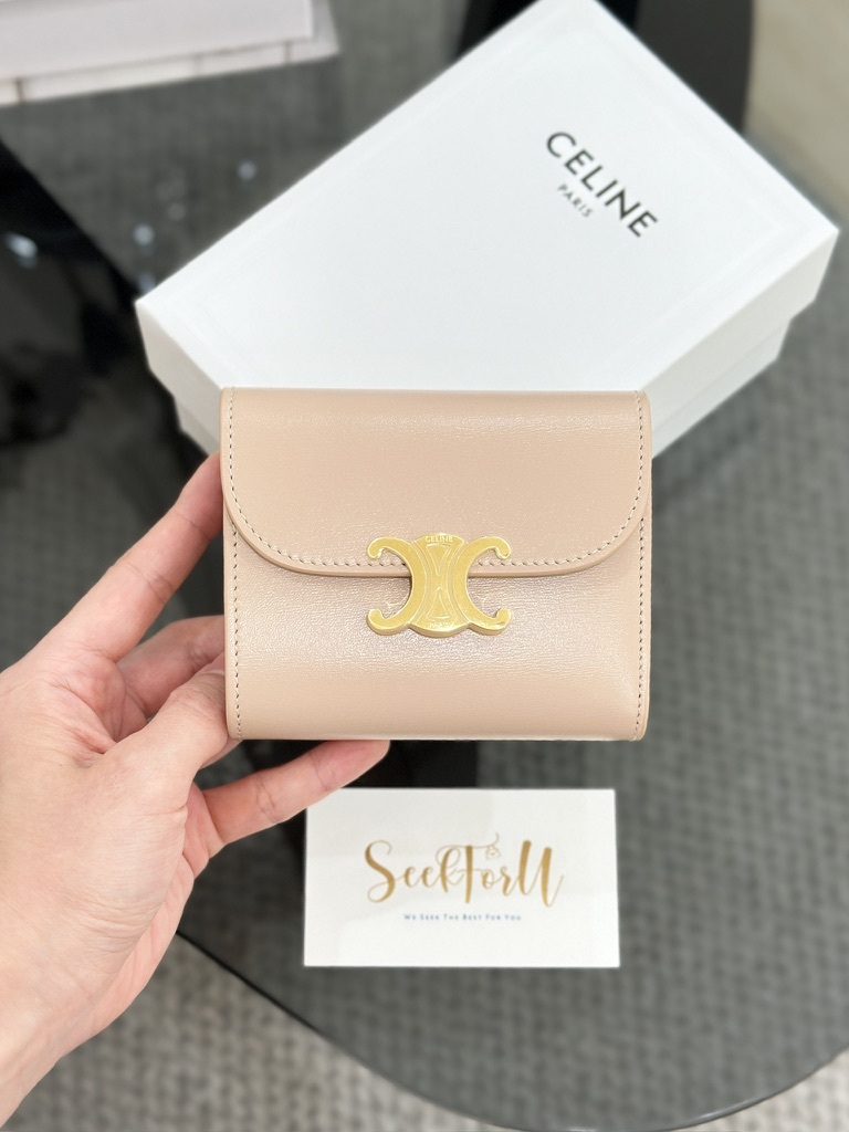 CELINE Triomphe Small Flap Wallet