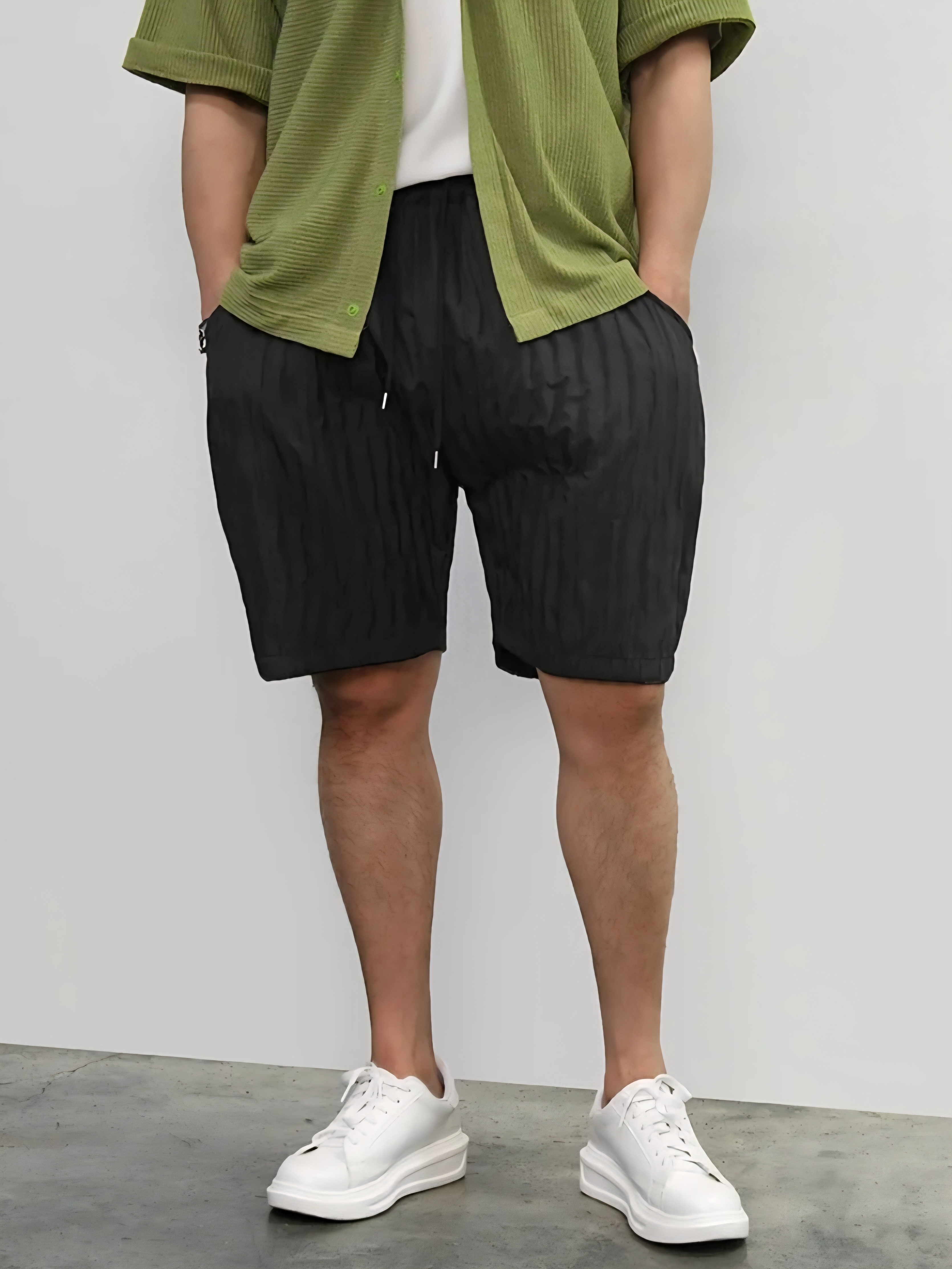 褶皺氣球休閒燈籠短褲