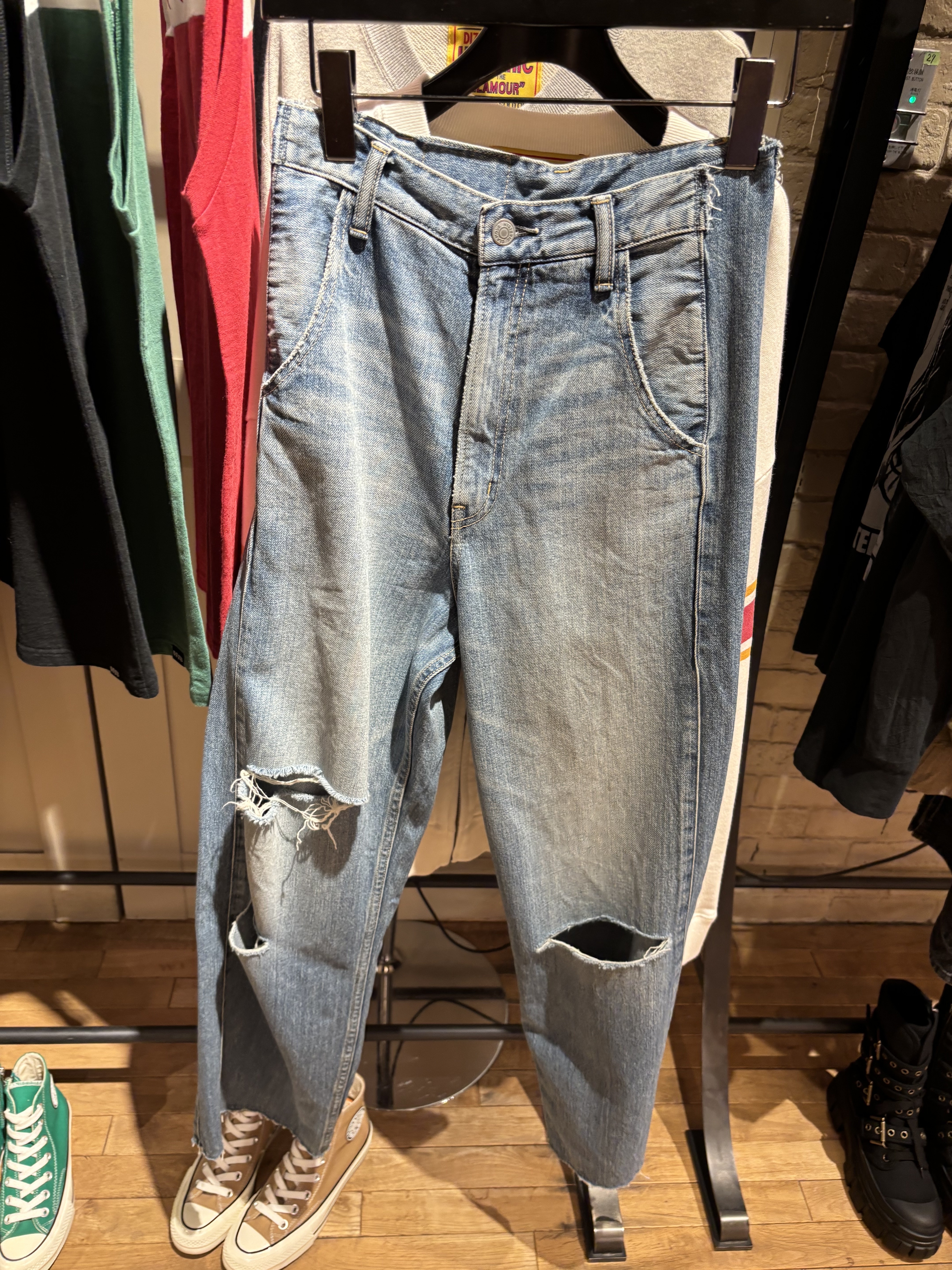 HYSTERIC GLAMOUR  - Resized denim straight pants