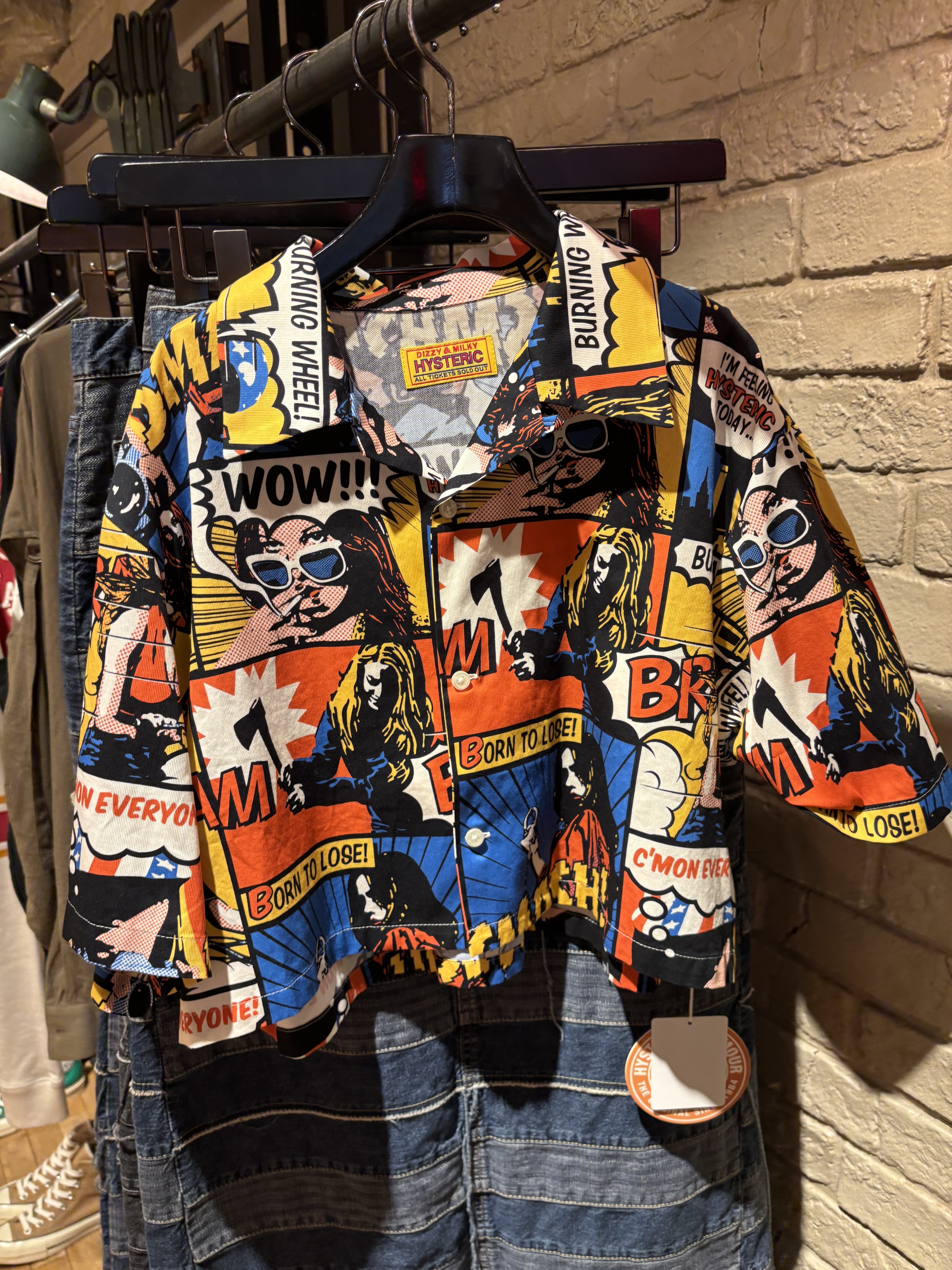 HYSTERIC GLAMOUR   -  FEELING HYSTERIC pattern shirt