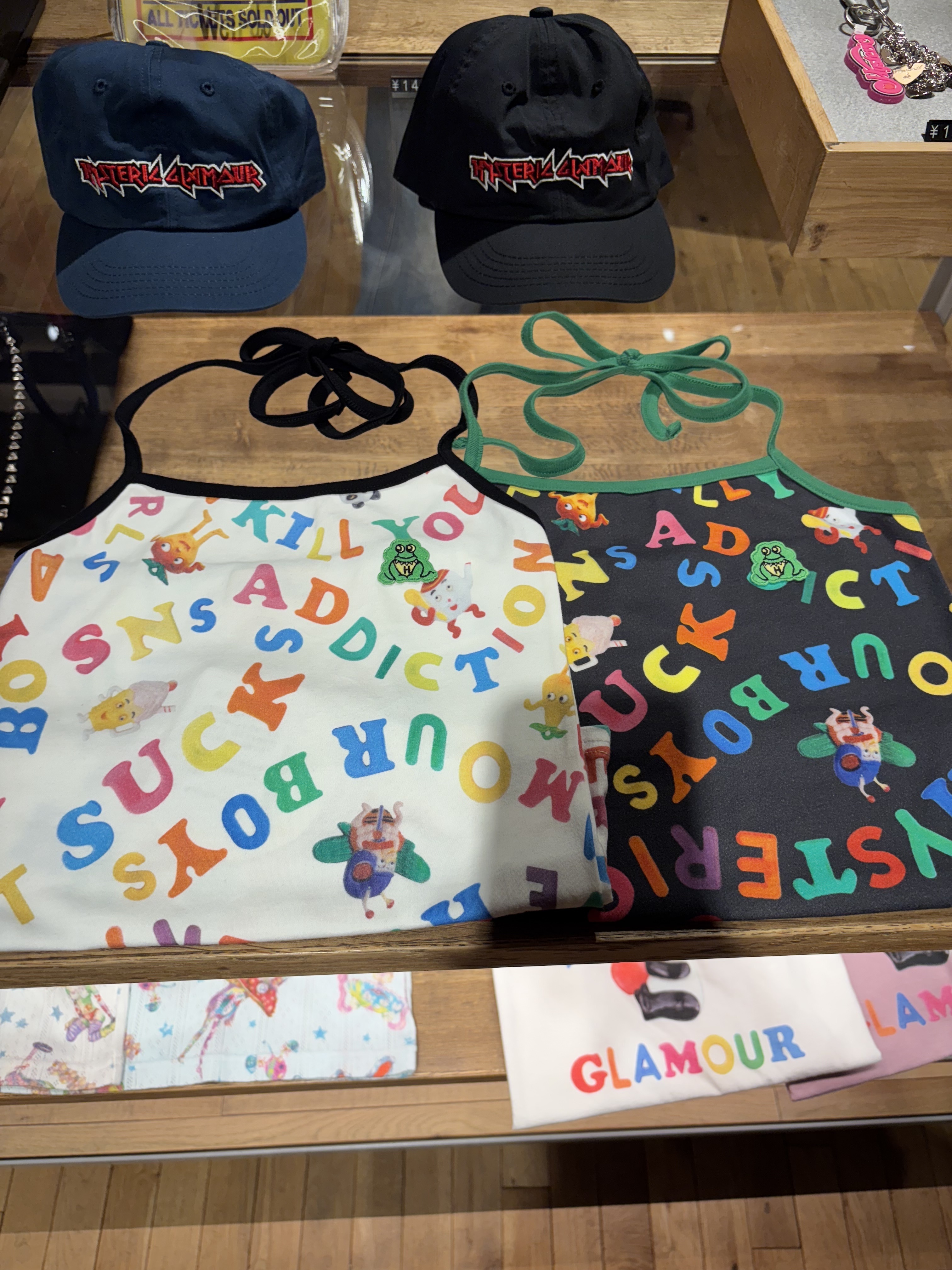 HYSTERIC GLAMOUR   - SNS ADDICTION pattern halter neck