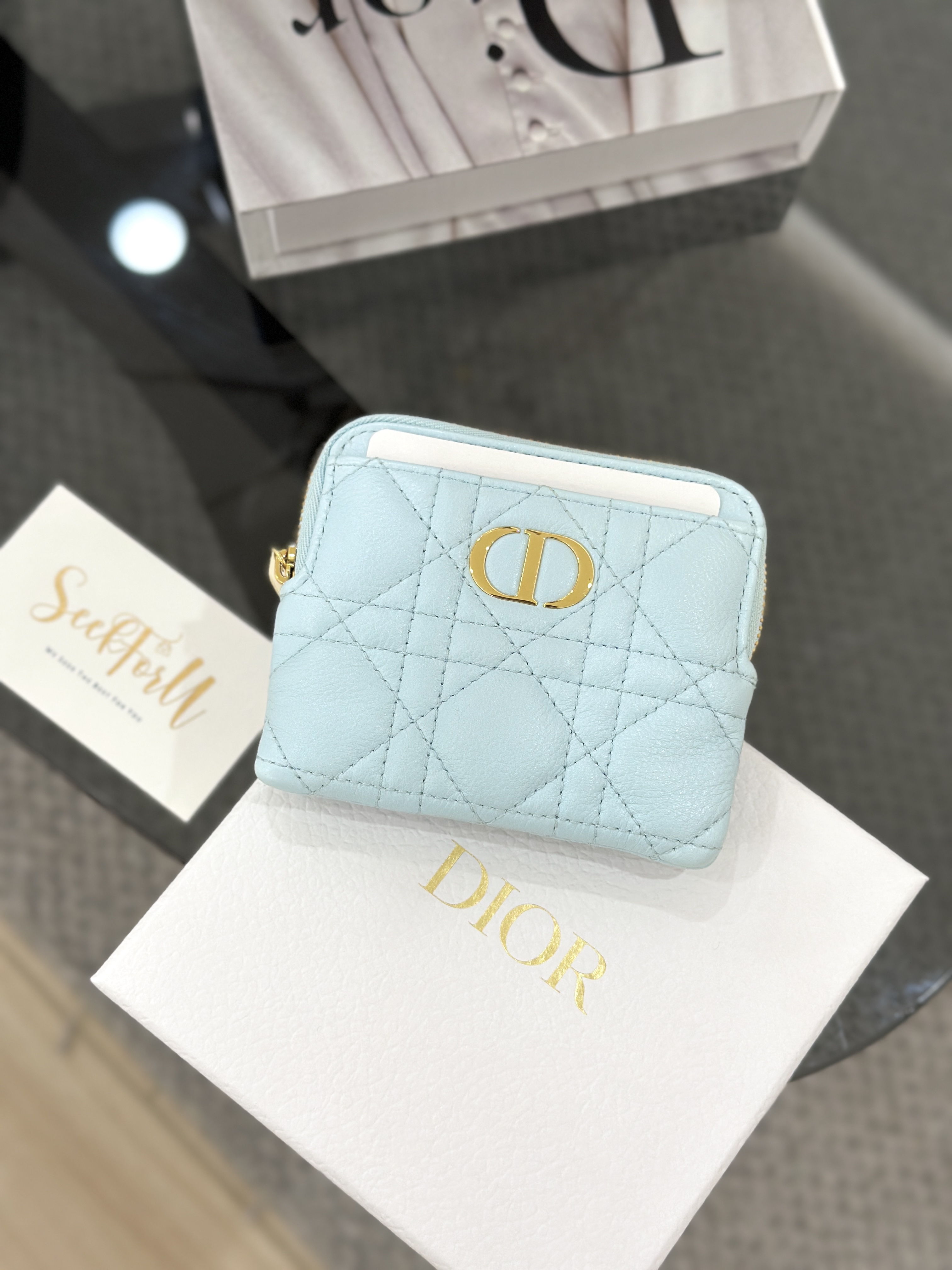 Dior Caro Lavender Wallet