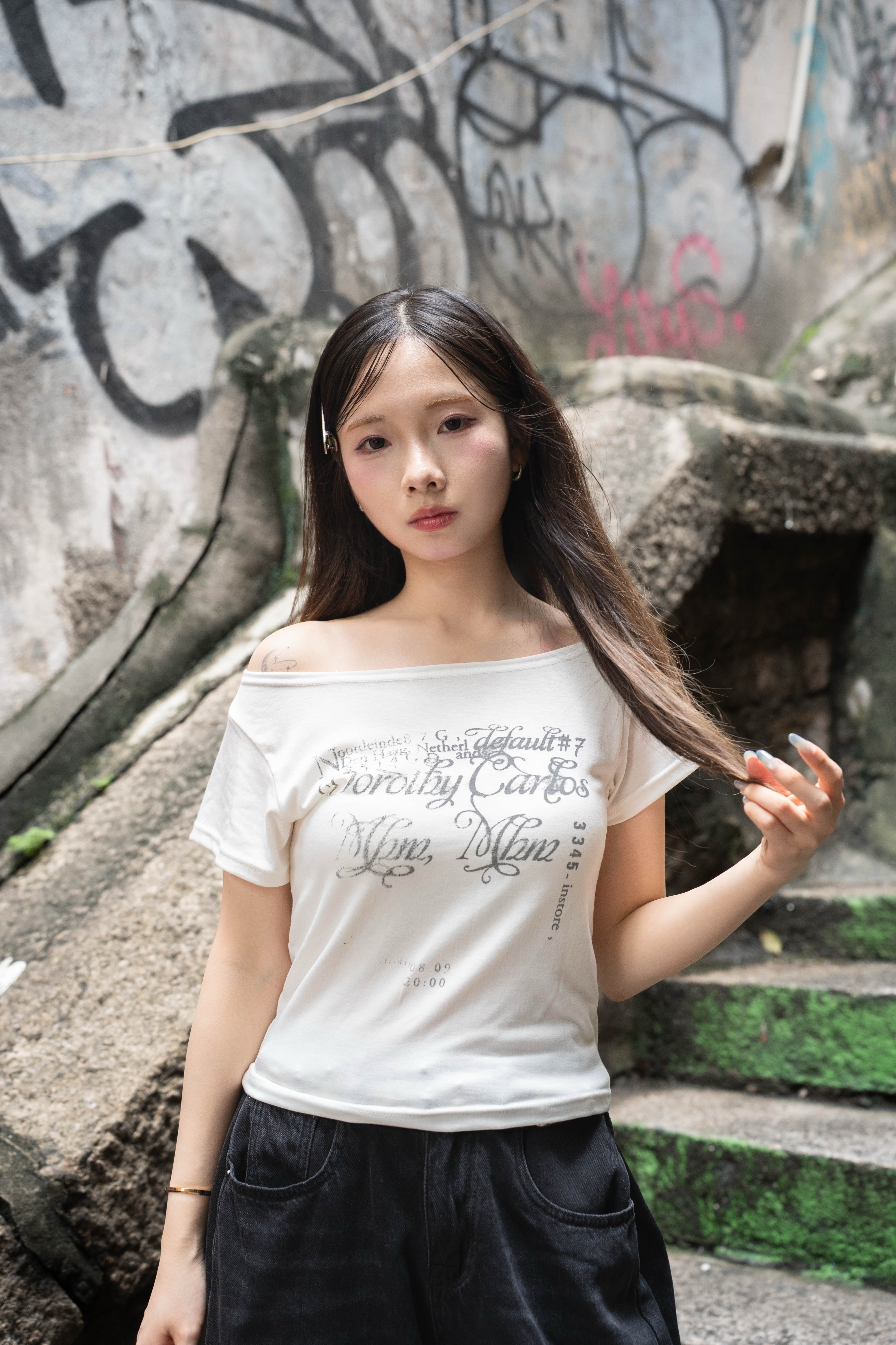 Letter Print Crop Top