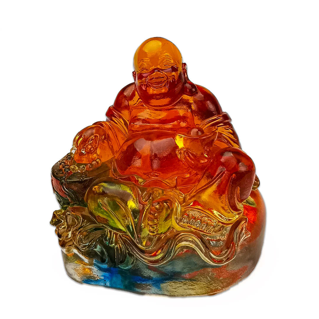 居家開運琉璃擺飾｜彌勒佛笑迎吉祥 福氣安康招財納福