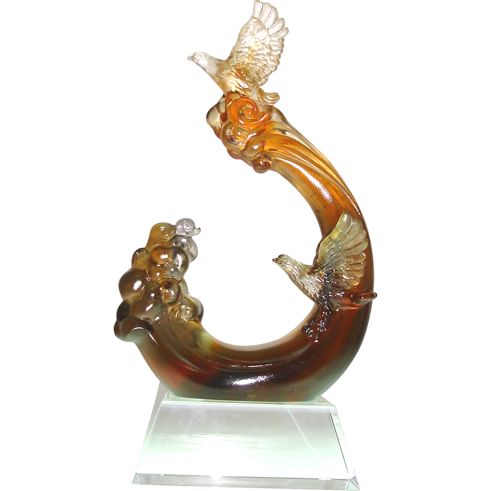 琉璃獎牌水晶底座設計｜英才得展多功能獎盃擺飾 表揚卓越首選