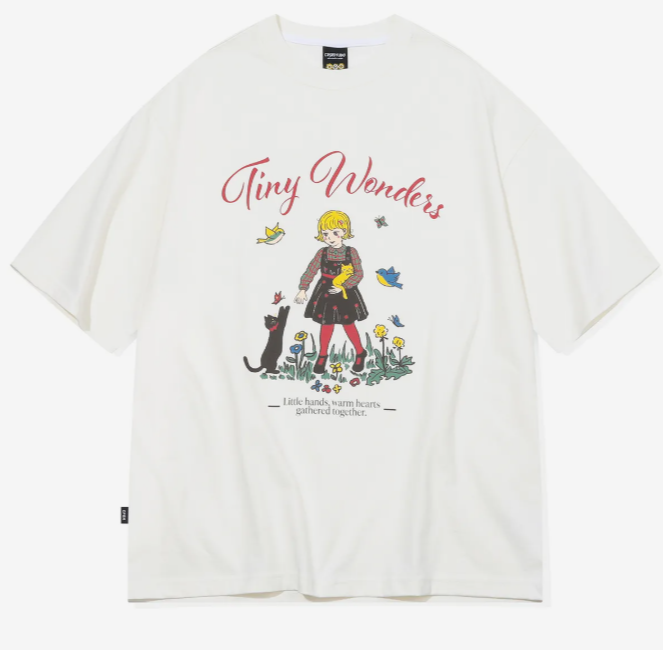 CPGN STUDIO / Wonders Cream white short T-shirt    JUL25