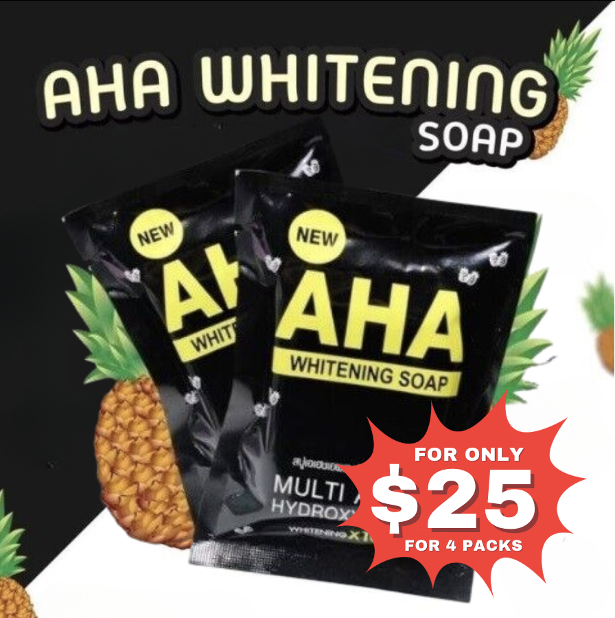 AHA Whitening Soap (4 packs)