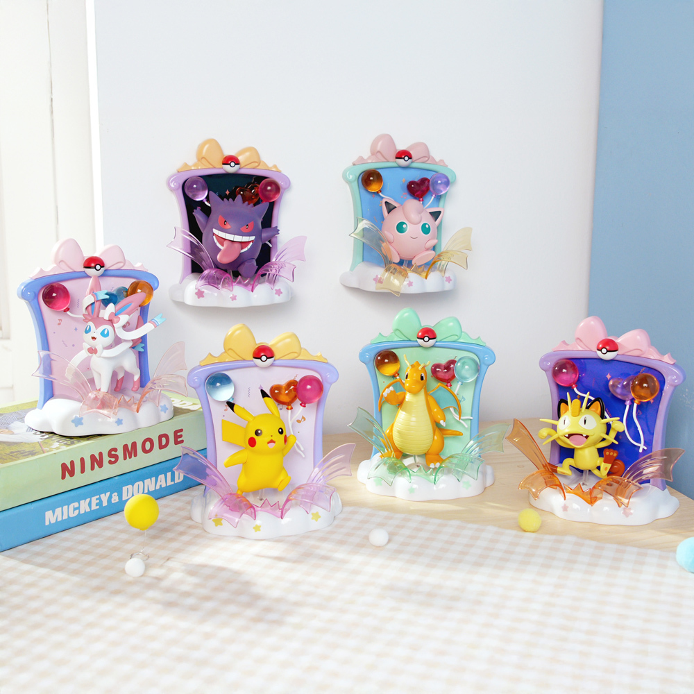 寶可夢-開心派對系列公仔-皮卡丘/快龍/耿鬼/喵喵/仙子伊布/胖丁