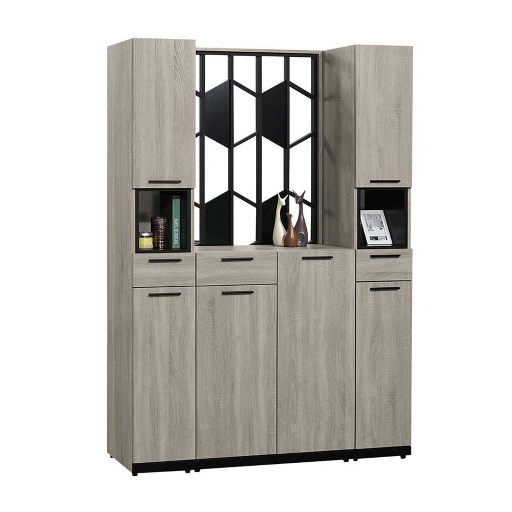 倫科4.7尺六門三抽屏風高鞋櫃/玄關收納櫃/隔間置物櫃