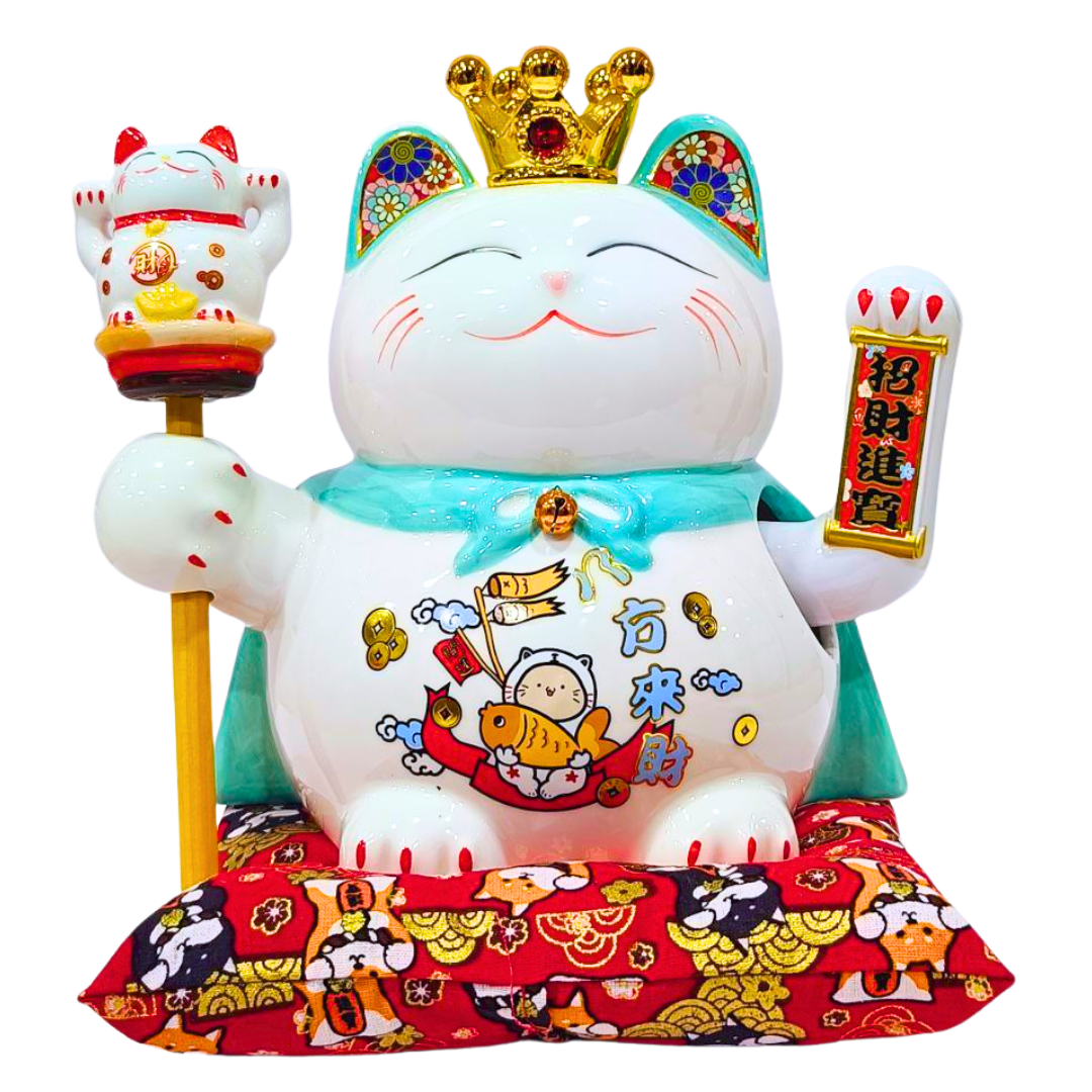 Royal Fortune Lucky Cat Waving Hand
