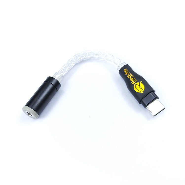 Reddle Audio – BPS解碼耳擴短線 Type-C, Lightning > 3.5 | 純銀8絞