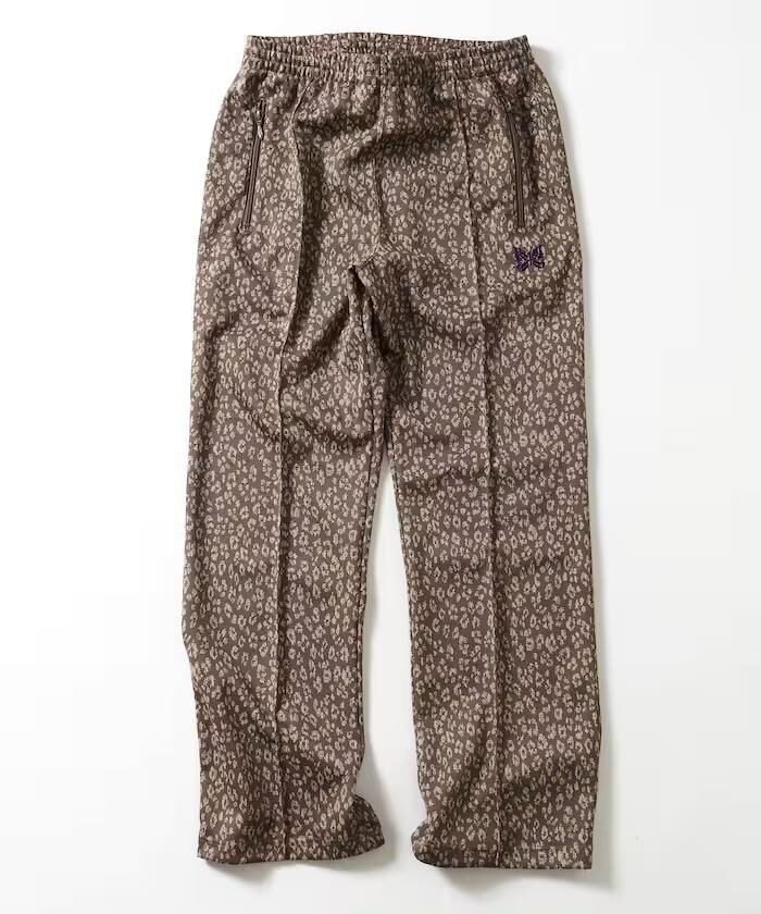 Needles Track pants 豹紋緹花直筒褲