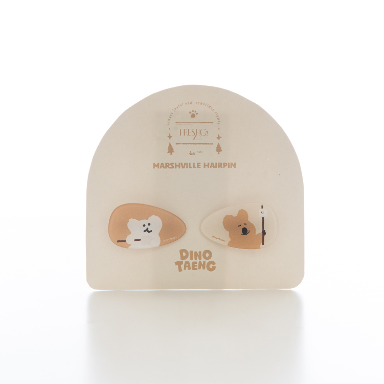 Dinotaeng 棉花糖村壓克力髮夾