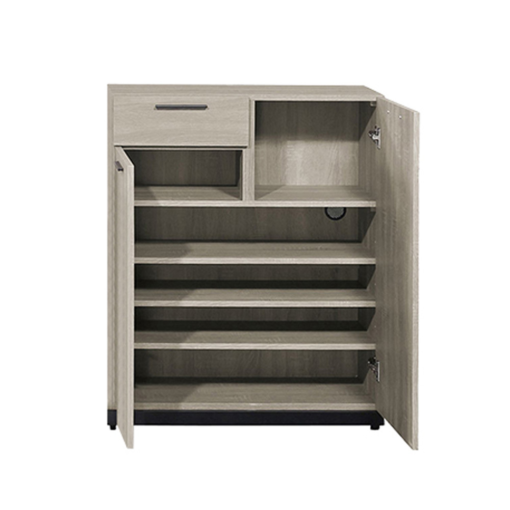 倫科2.7尺二門單抽鞋櫃