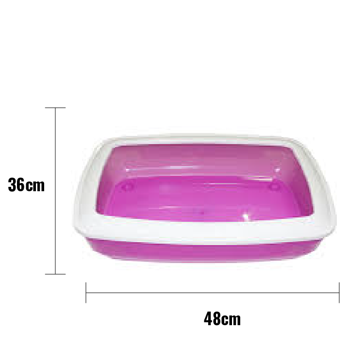 Pawise|貓砂盤48*36cm(紫色)(NO.28931-3)