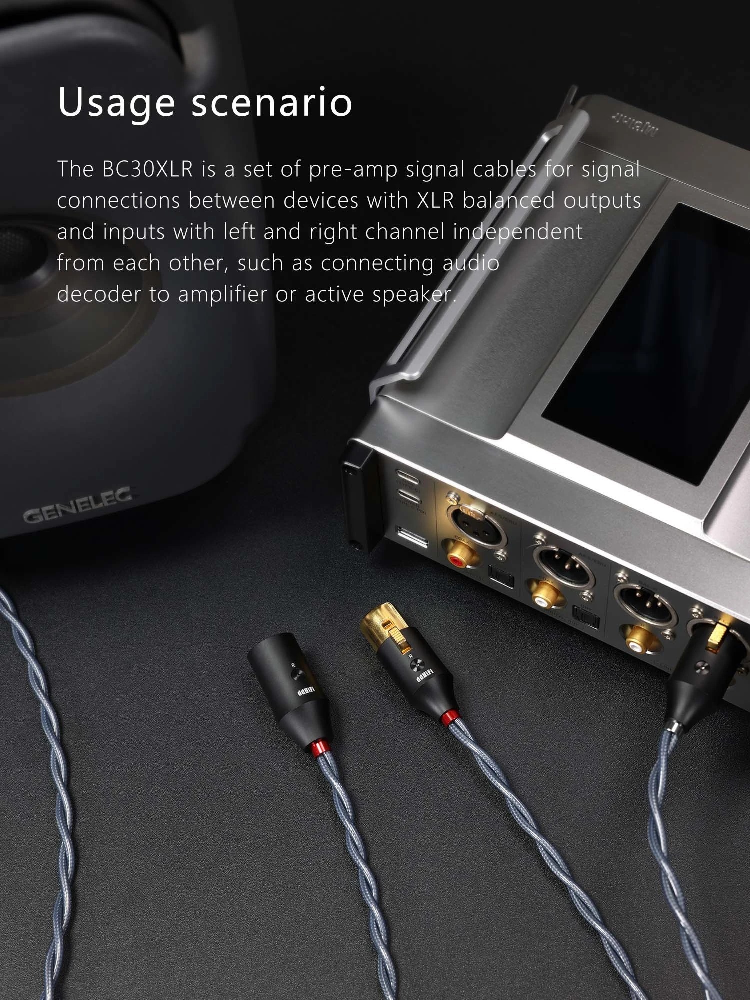 ddHiFi BC30XLR Balanced XLR 3Pin Shielding Signal Cable