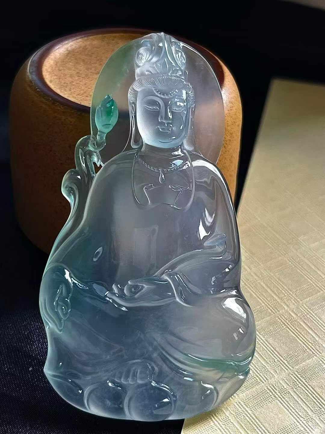 翡翠觀音,天然翡翠A玉, 緬甸玉, Jade, Jadeite