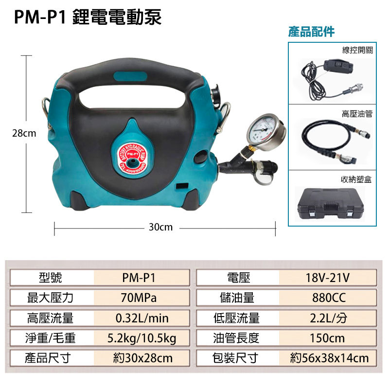 附發票｜PM-P1｜鋰電電動泵 氣動泵 電動泵 附收納盒 台灣現貨 台灣保修 鋰電氣動泵 通用牧田電池