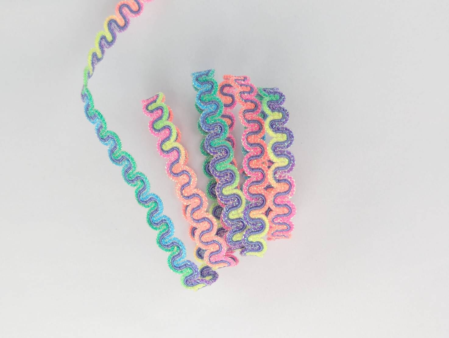 彩虹山形花飾織帶/完全限量