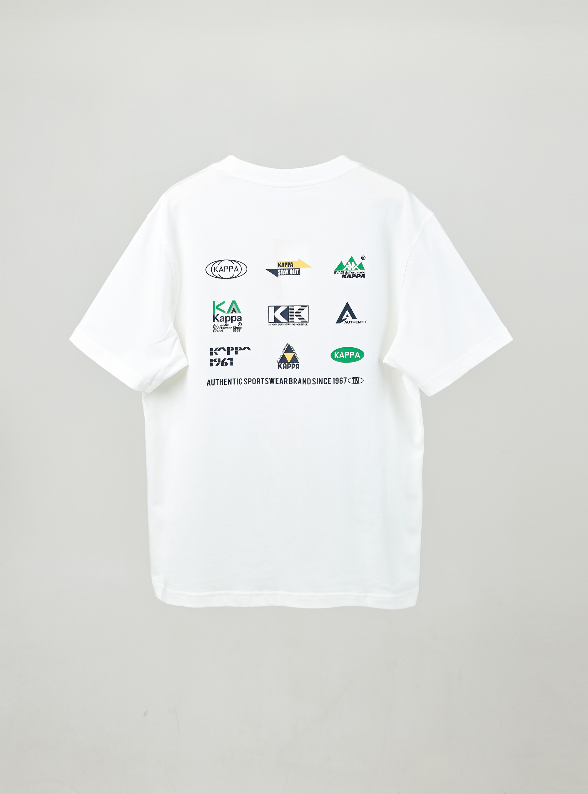 男女適穿 純棉小圖標印花圓領T-Shirt